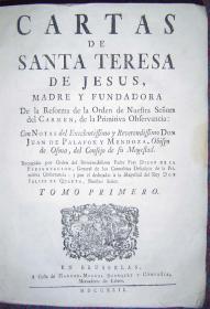 Cartas de Santa Teresa de Jesus, Madre y Fundadora de la Reforma de la Orden de Nuestra SeÃ±ora del Carmen de la Primitiva Observancia